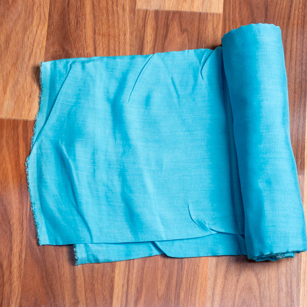 Cyan Muslin Unstitched Suit