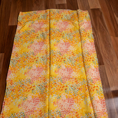 Yellow Muslin Unstitched Suit