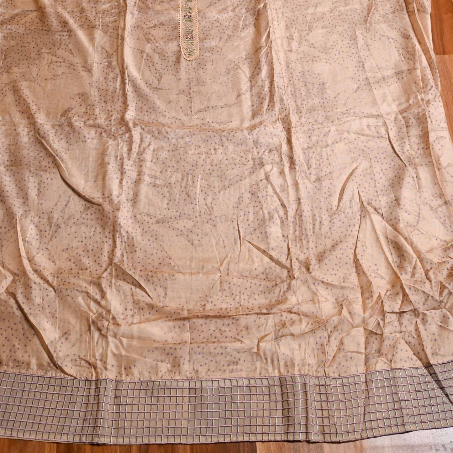 Wheat Muslin unstiched Suit