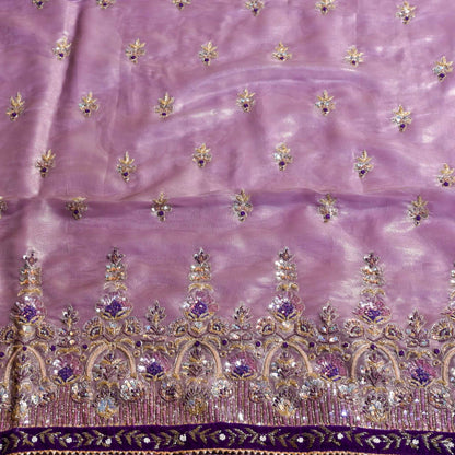 Sasa  Purple Unstiched Suit