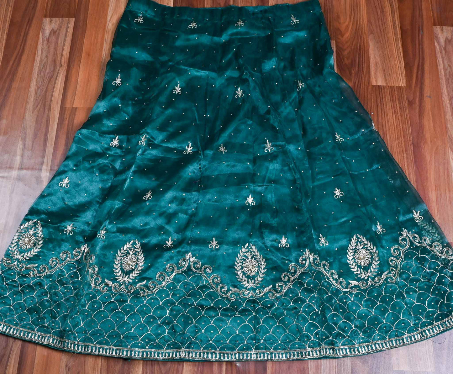 Shimmer green Lehenga suit