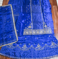 Shimmer Blue Lehenga Suit