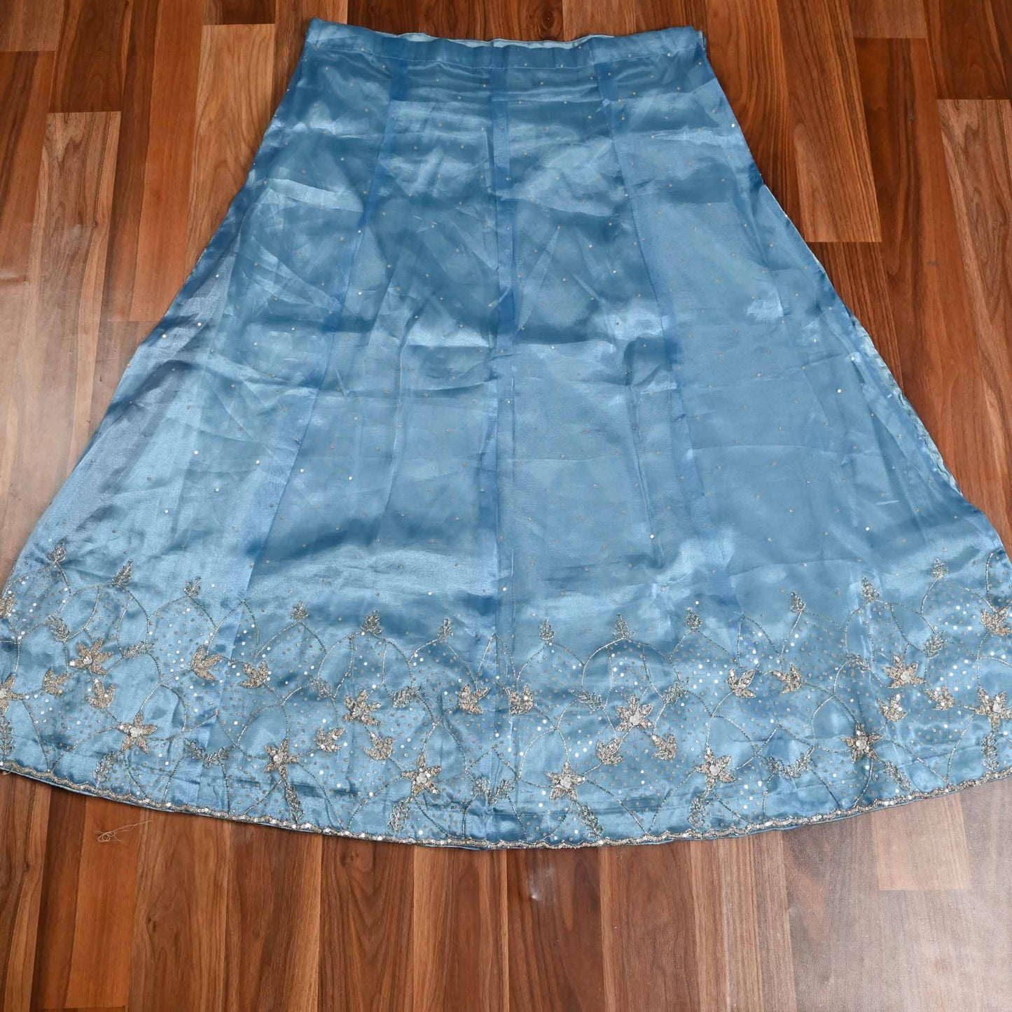 Shimmer Sky blue Lehenga suit