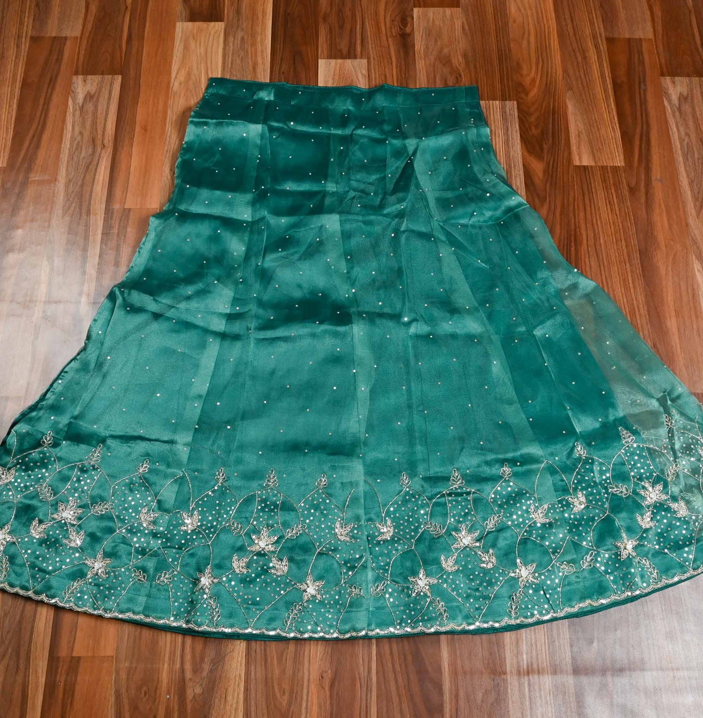 Shimmer green Lehenga suit