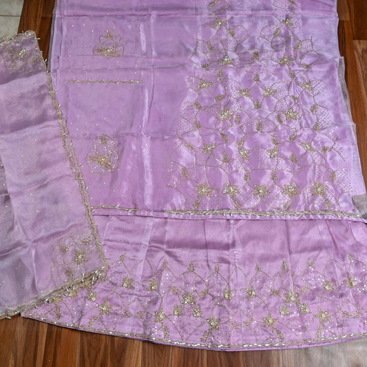 Shimmer Lavender Lehenga suit