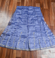 Shimmer Powder Blue Lehenga Suit