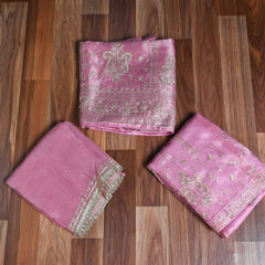 Shimmer Baby Pink Lehenga Suit