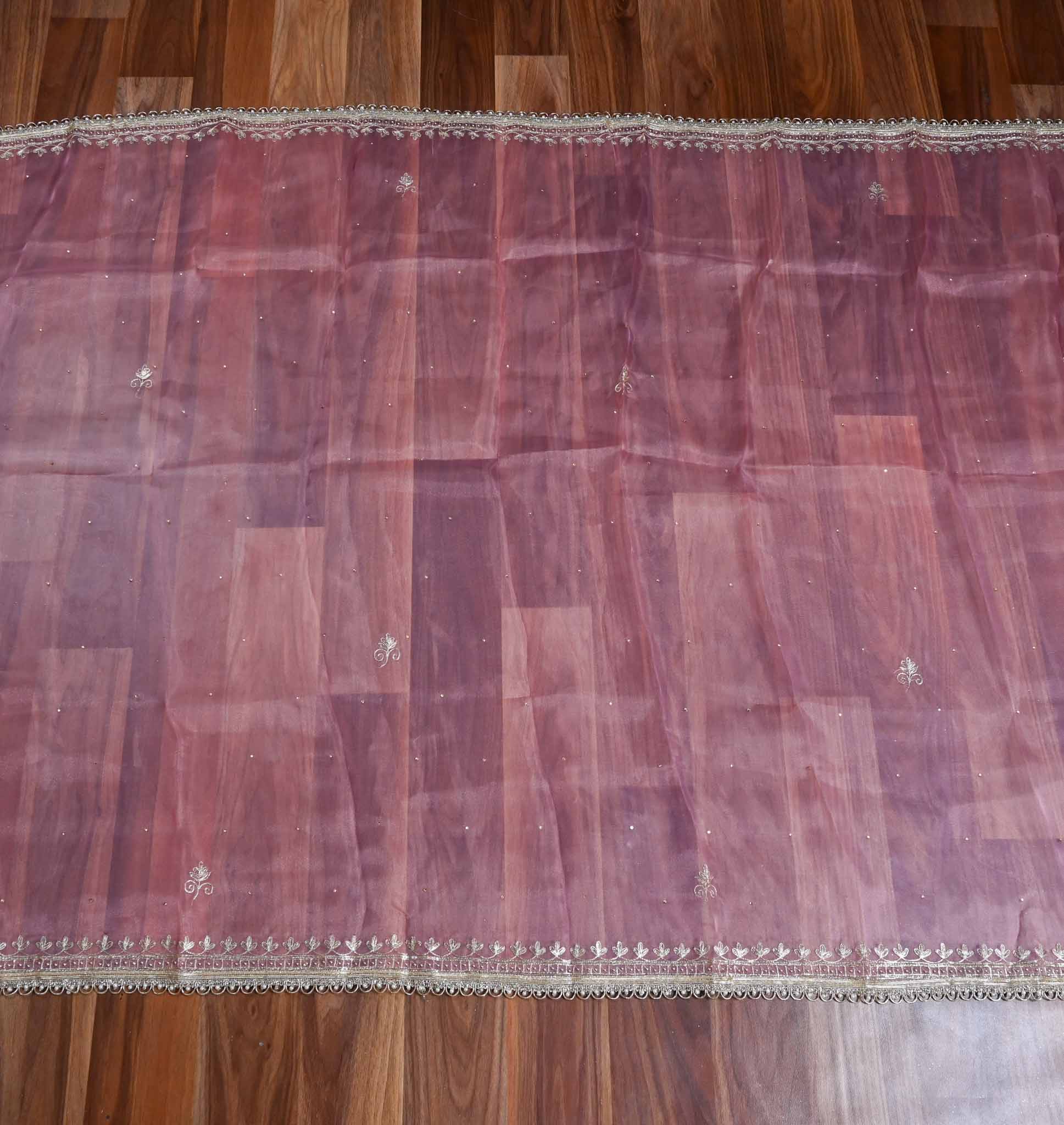 Shimmer Baby Pink Lehenga Suit