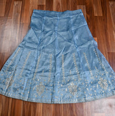 Glass Shimmer Sky Blue Lehenga Suit