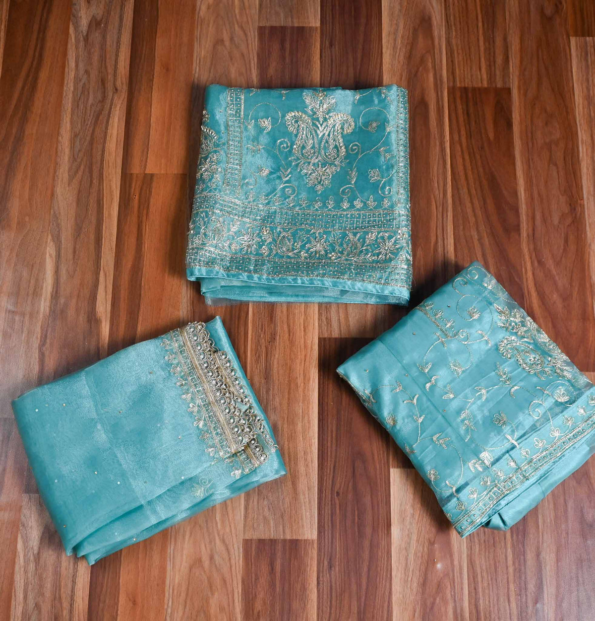 Shimmer Ferozi Lehenga Suit