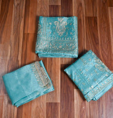 Shimmer Ferozi Lehenga Suit