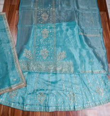 Shimmer Ferozi Lehenga Suit