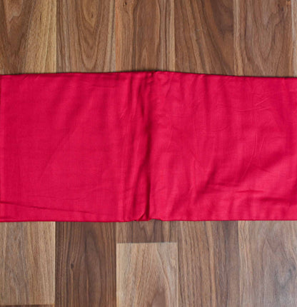 Pashmina red Unstitched Suit