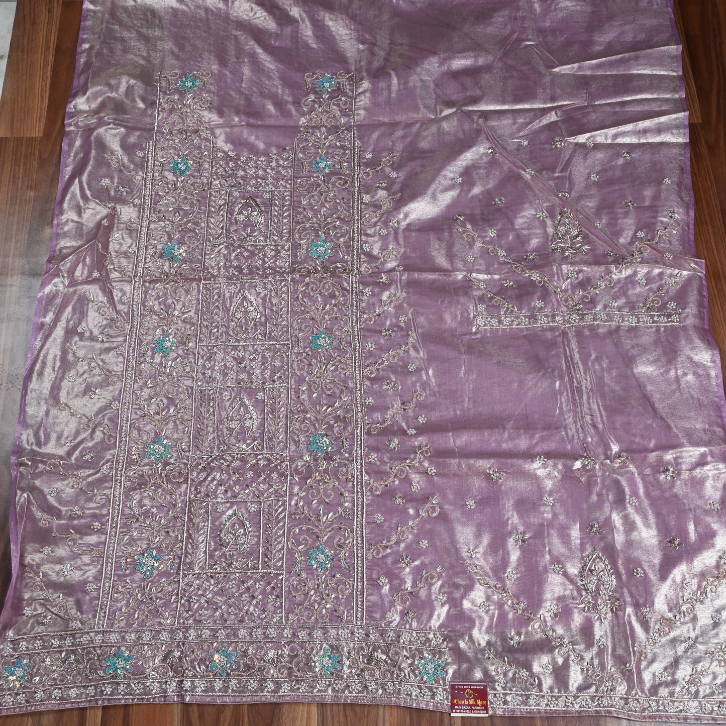 Glass Shimmer Purple Unstitched suit