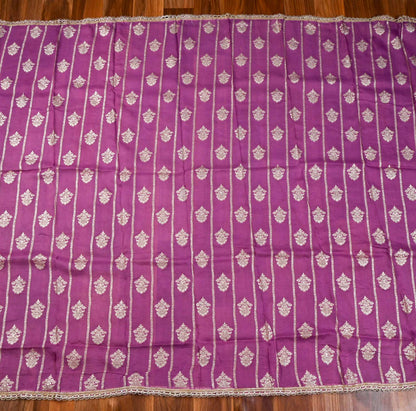 Crush Shimmer Lavender Unstitched suit