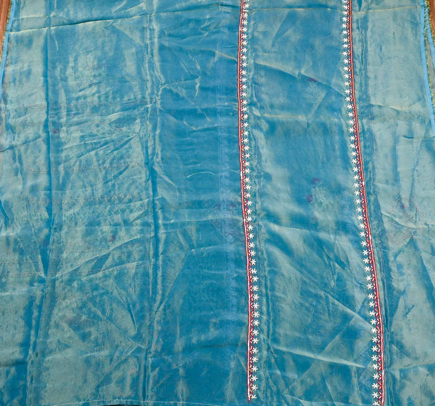 Shimmer sky blue Unstitched suit