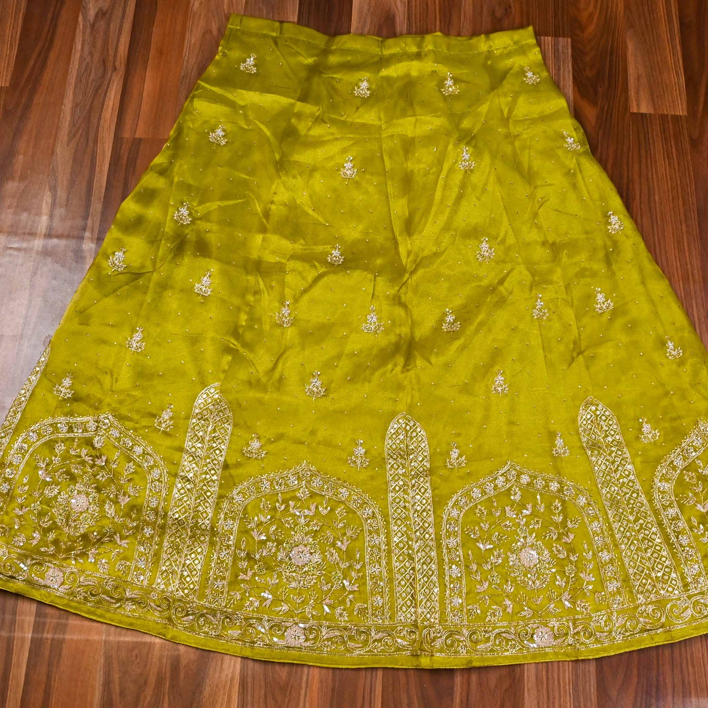 Shimmer Mehendi Lehenga suit