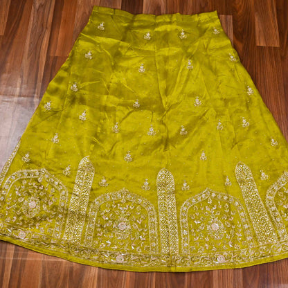 Shimmer Mehendi Lehenga suit