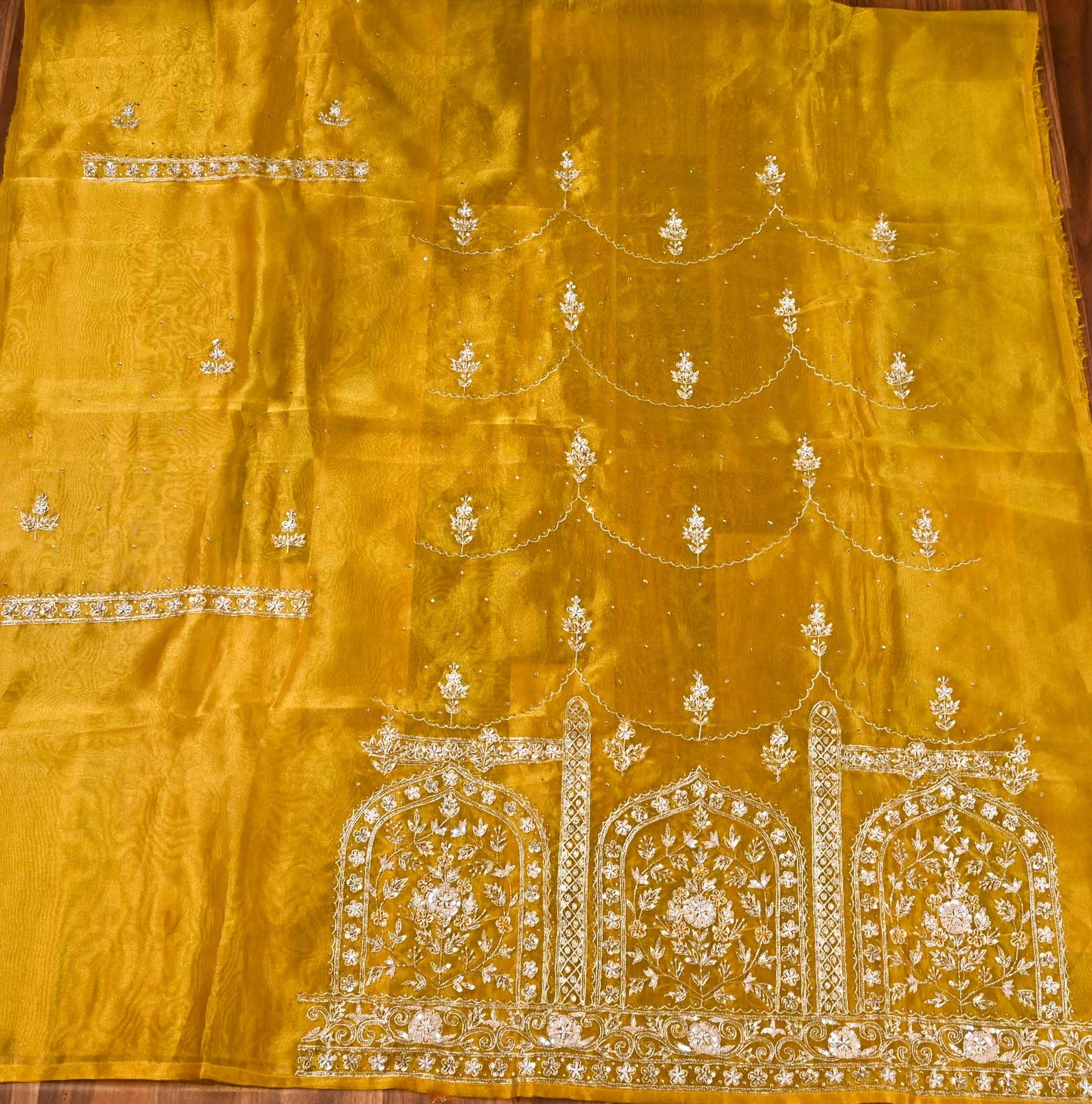 Shimmer Yellow Lehenga suit