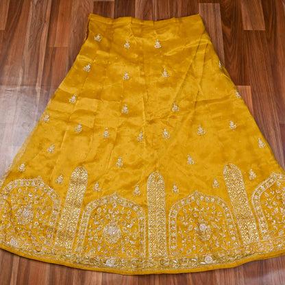 Shimmer Yellow Lehenga suit