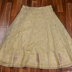 Shimmer Beige Lehenga Suit