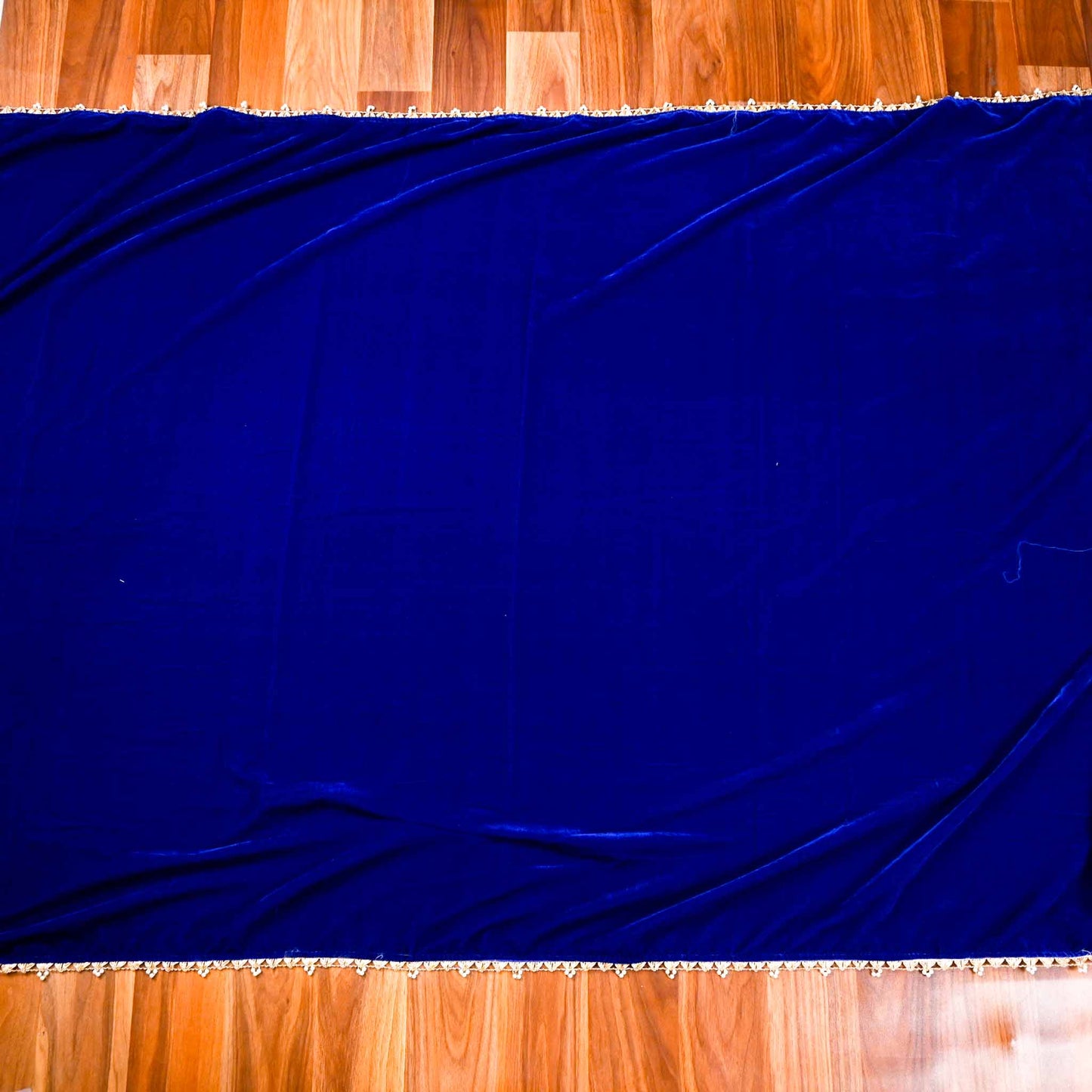 Velvet Royal blue Unstitched suit