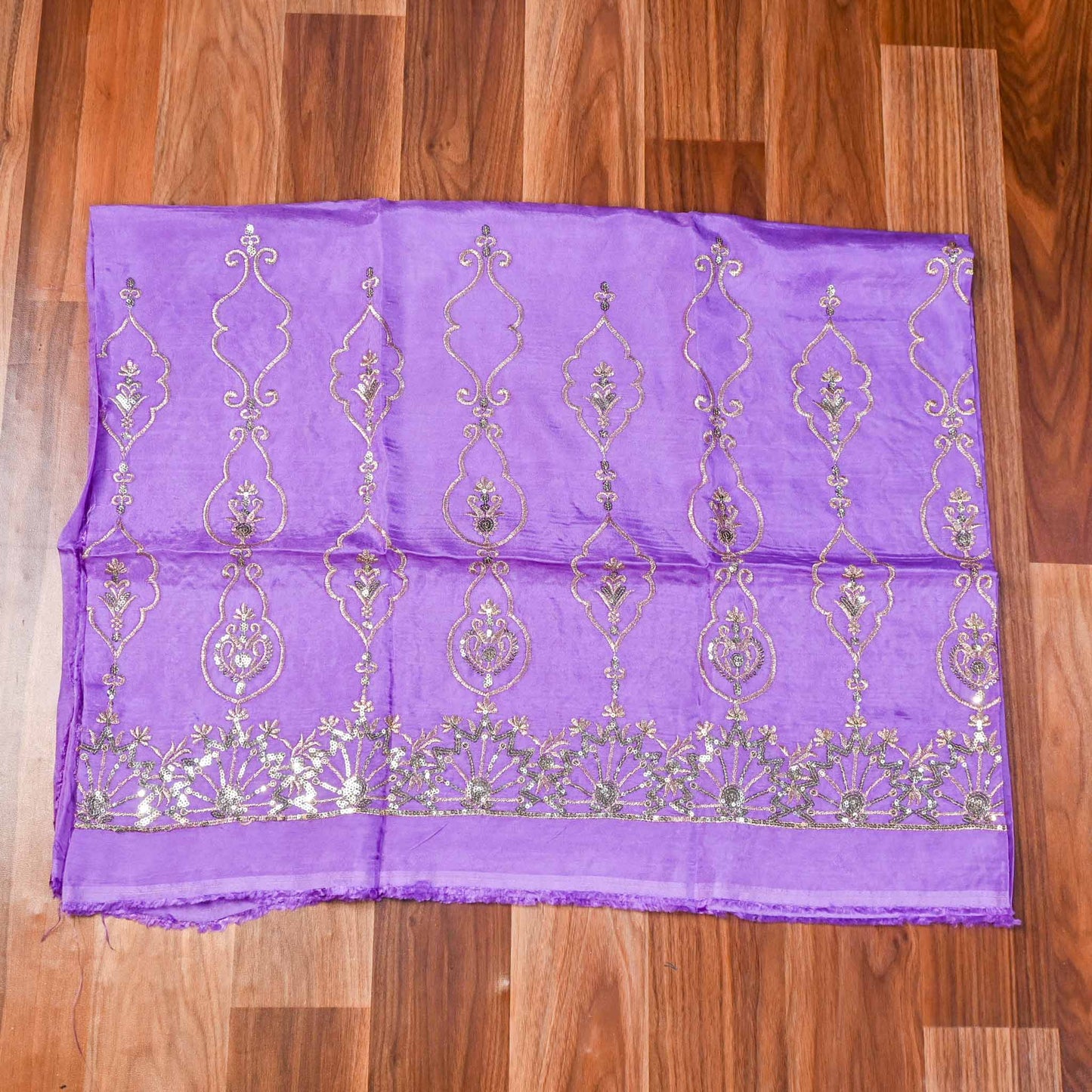 Silk Lavender Unstitched Suit