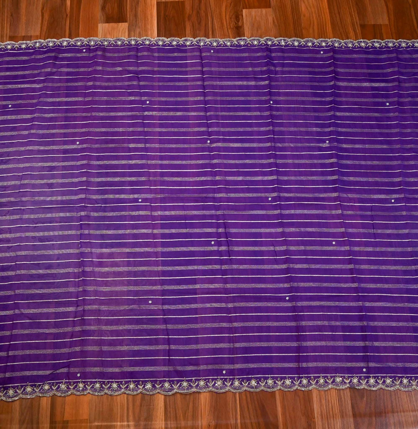 Khadi Silk Purple Unstitched Suit