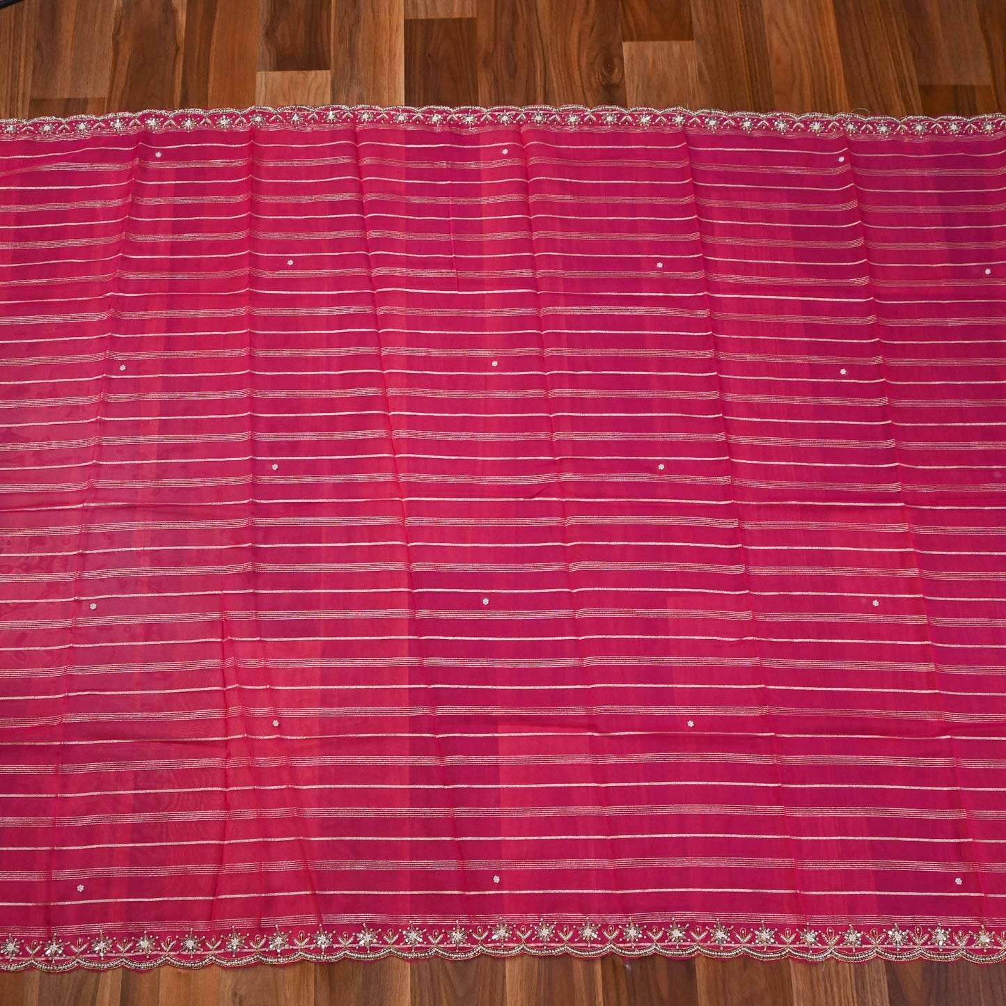 Khadi Silk Pink Unstitched Suit