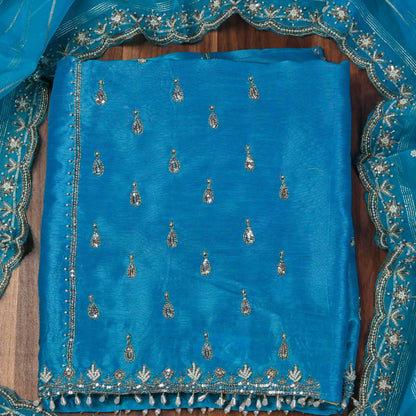 Khadi Silk Firoze Unstitched Suit