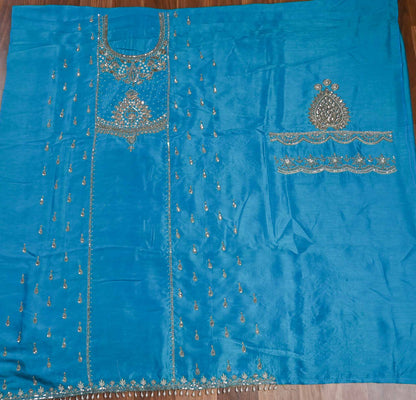 Khadi Silk Firoze Unstitched Suit