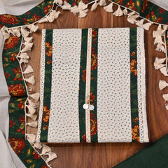 Pure Cotton Green Unstitched Suit