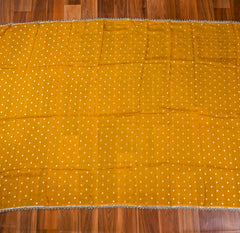 Crepe Yellow Unstitched Suit