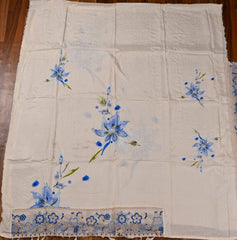Muslin White Unstitched Suit