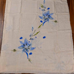 Muslin White Unstitched Suit