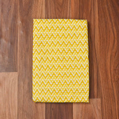 Cotton Yellow Unstitched Suit