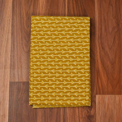 Cotton Yellow Unstitched Suit