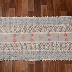 Cotton White Unstitched Suit