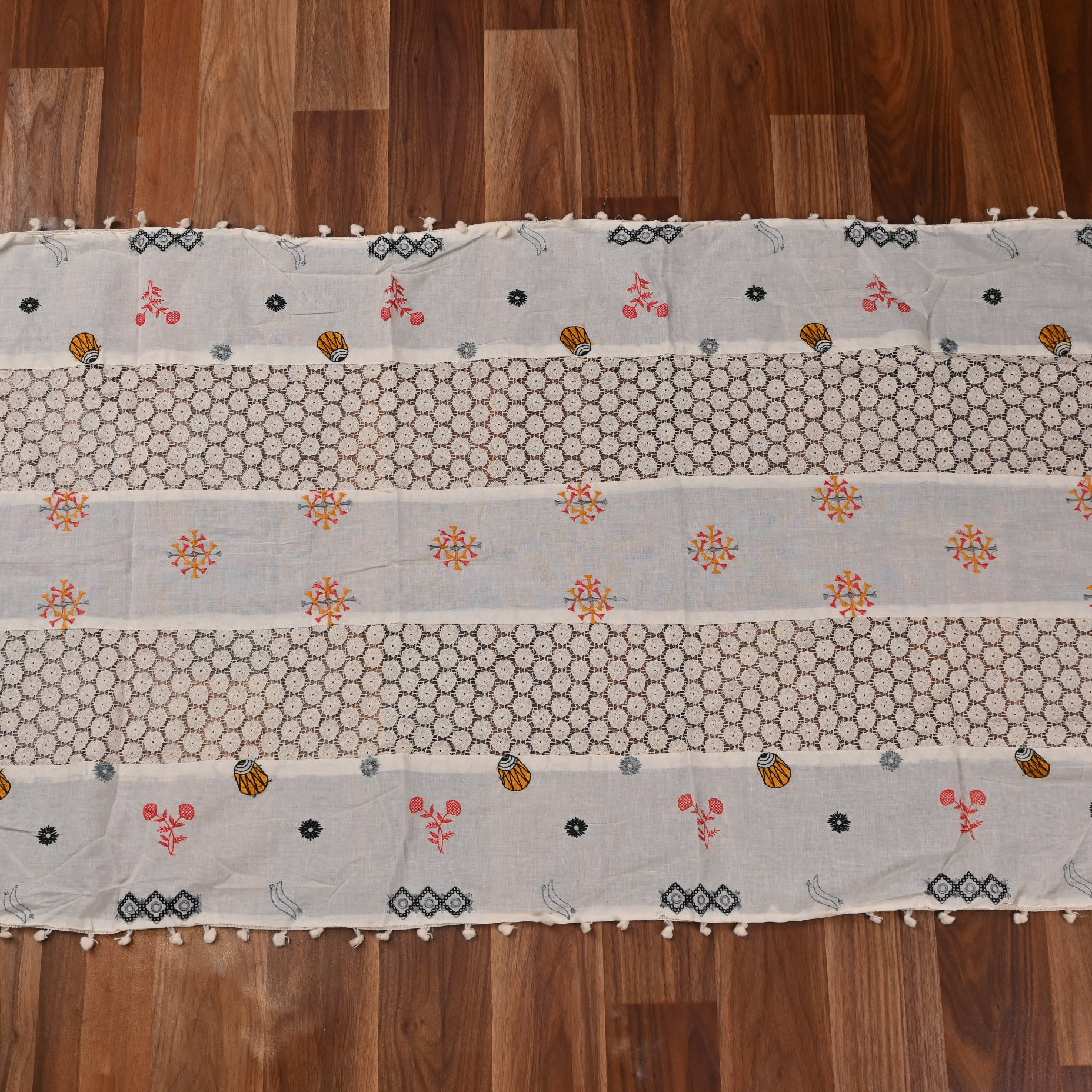 Cotton White Unstitched Suit