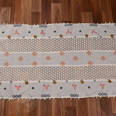 Cotton White Unstitched Suit