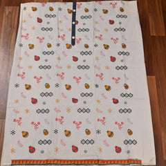 Cotton White Unstitched Suit