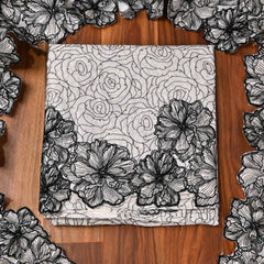 Cotton Black & White Unstitched Suit