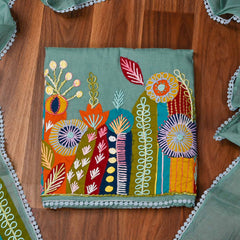 Cotton Green Unstitched Suit