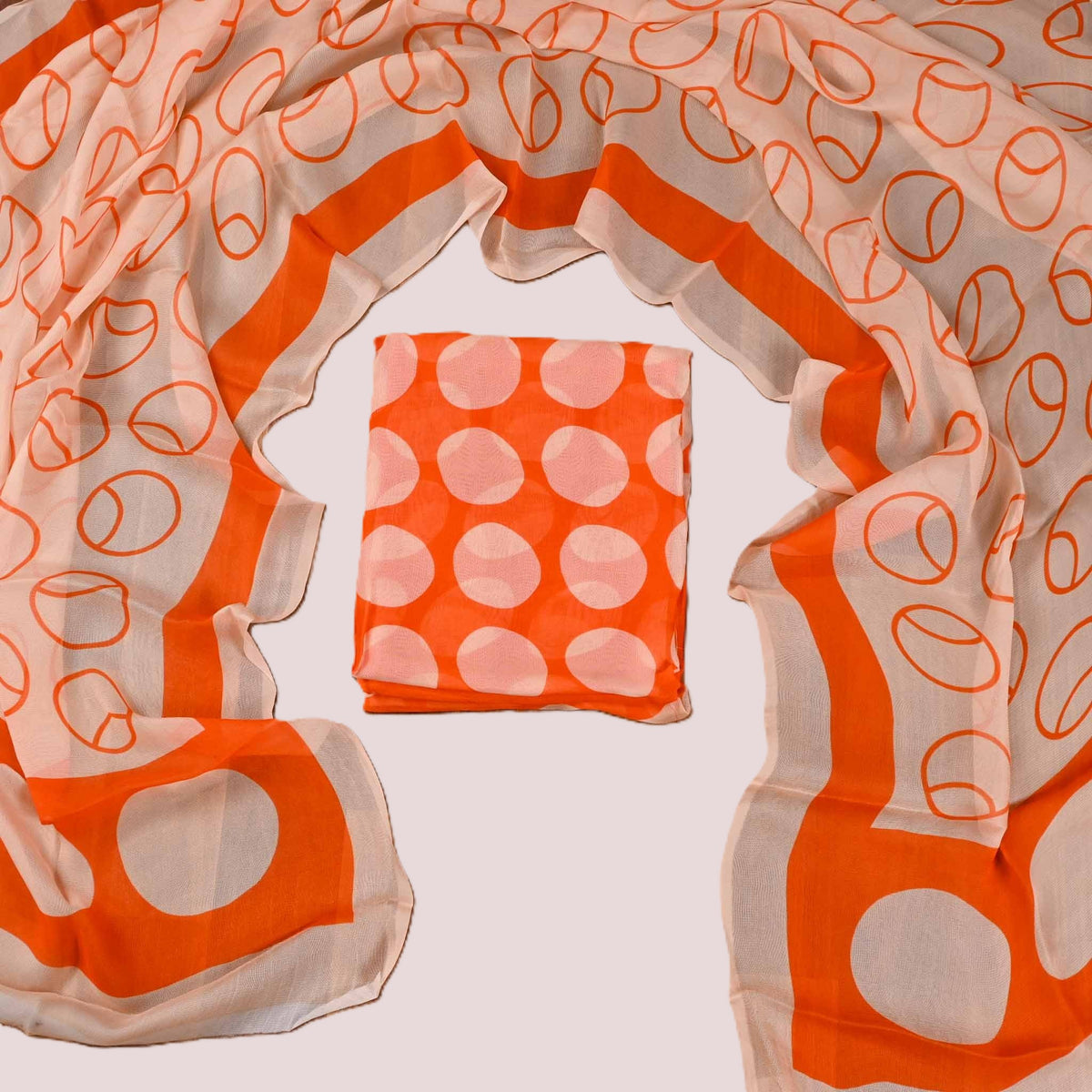 Burberry Orange Unstitched Suit