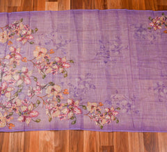 Linen Lavender Unstitched Suit