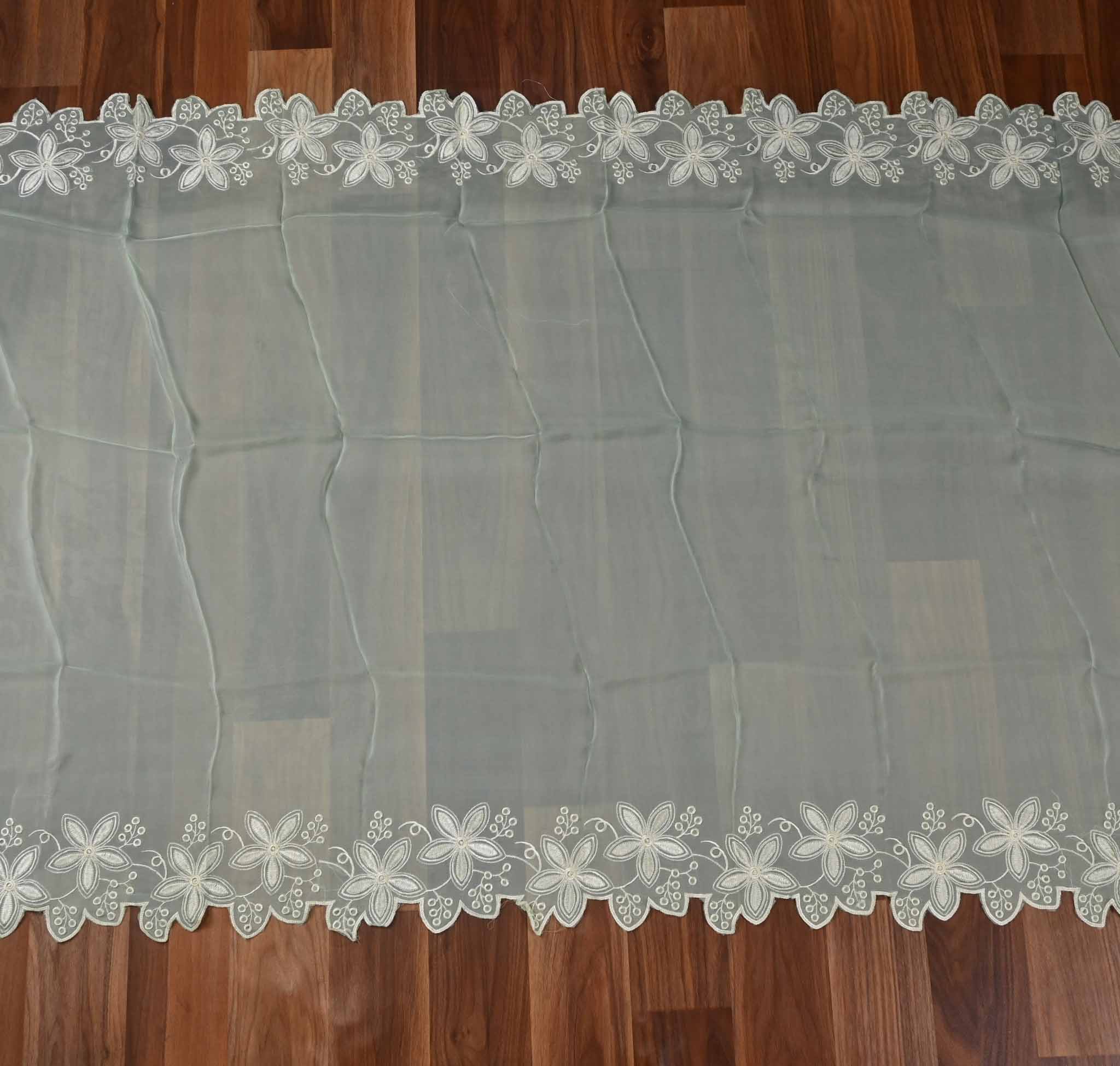 Muslin Green Unstitched Suit