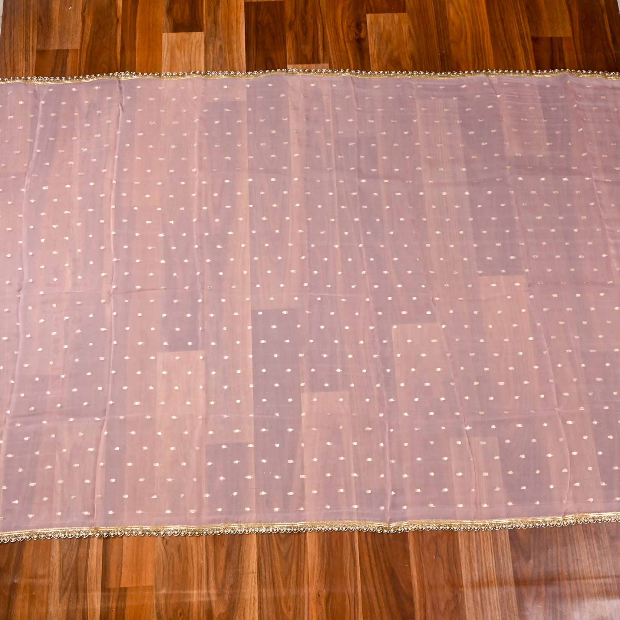 Crepe Pink Unstitched Suit