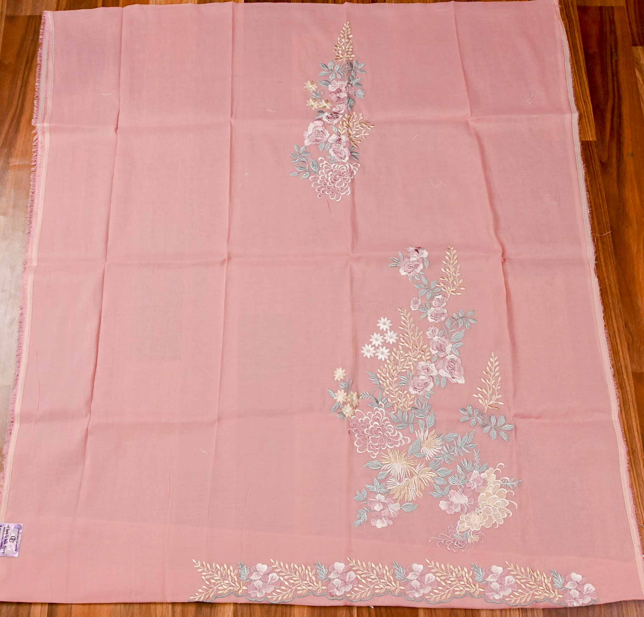 Mul Cotton Pink Unstitched Suit