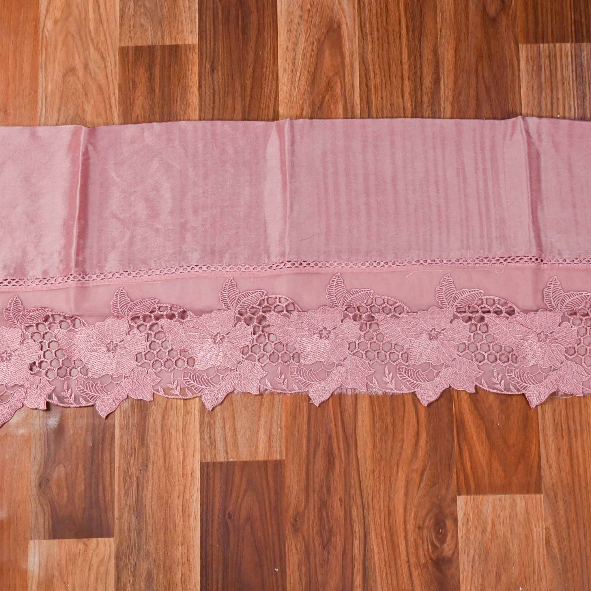 Organza Light Pink Unstitched Suit