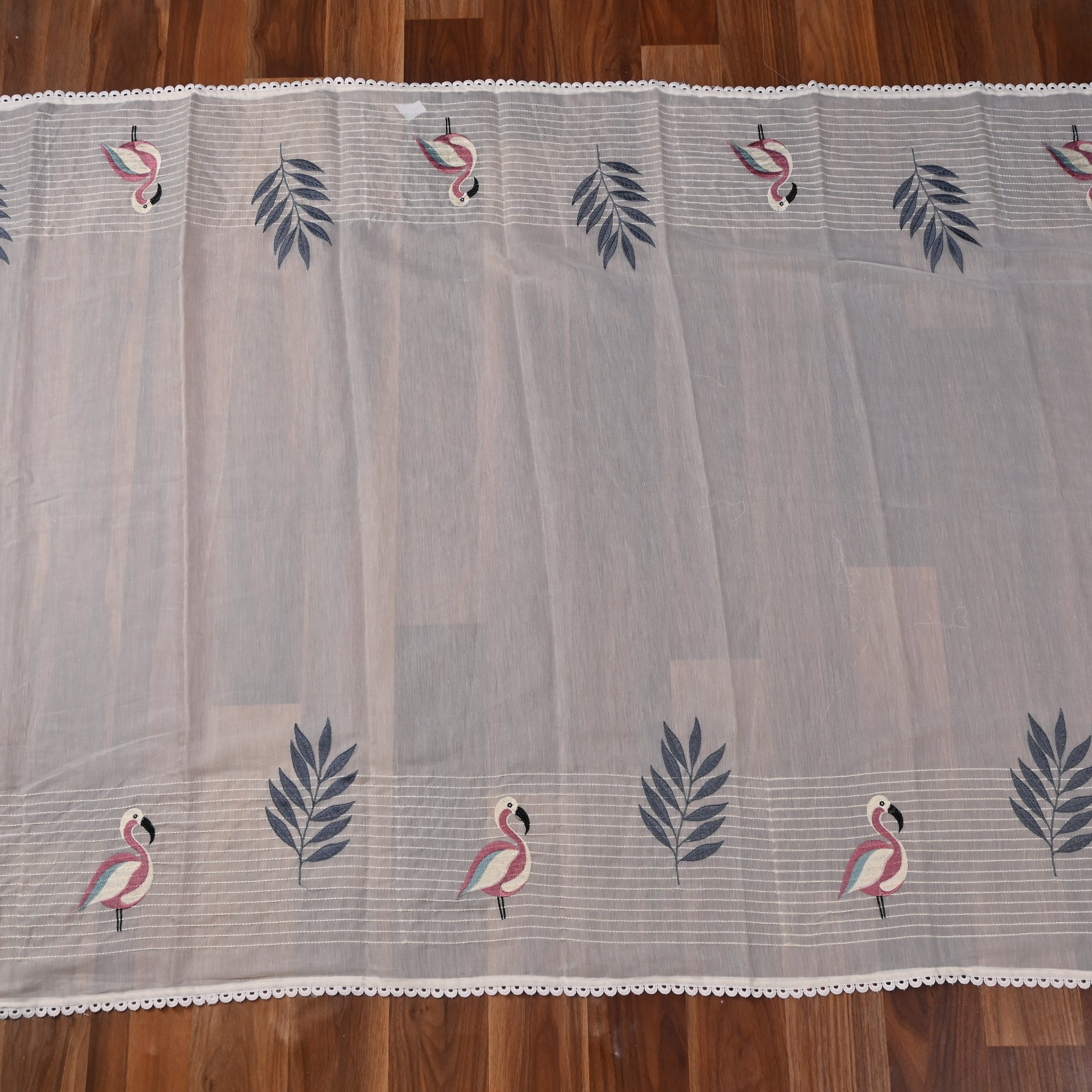 Mul Cotton White Unstitched Suit